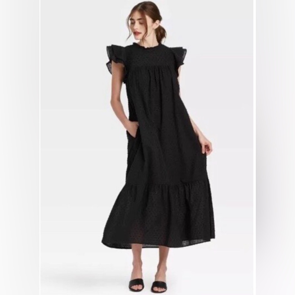 Who What Wear Black Maxi Dress